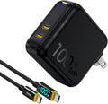 AOHI 100W USB C Charger GaN+, 2 Port Type C PD Wall Charger Foldable Power by AOHI