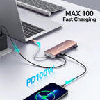 Acodot 9 in 1 USB C to 4K@60HZ HDMI Multiport Adapter, 3 USB 3.0 Ports - Image 6