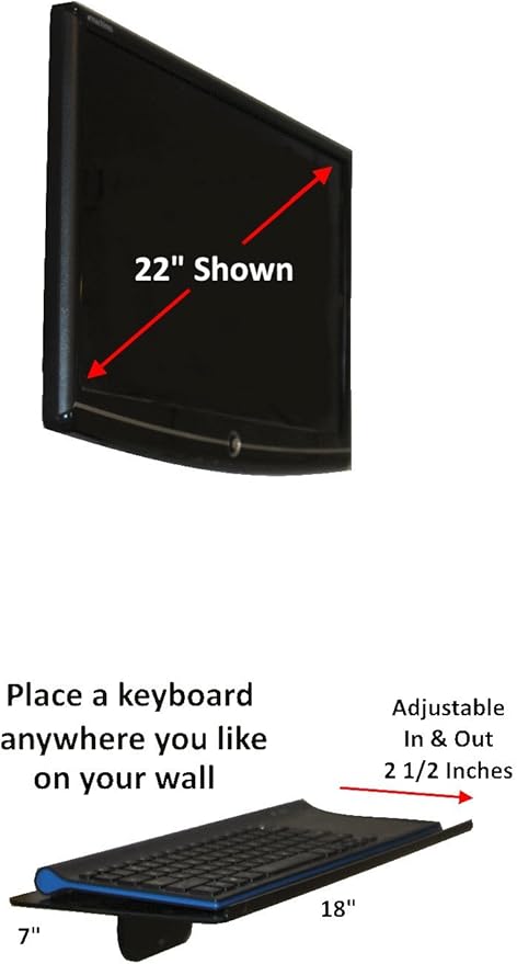 SDS iMount 1.0 Wall Mount Utility Stand – Versatile 7"x18" Tray - Image 3