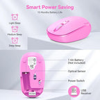 TECKNET Wireless Mouse for Laptop, 2.4G Quiet Computer Mouse - Image 6