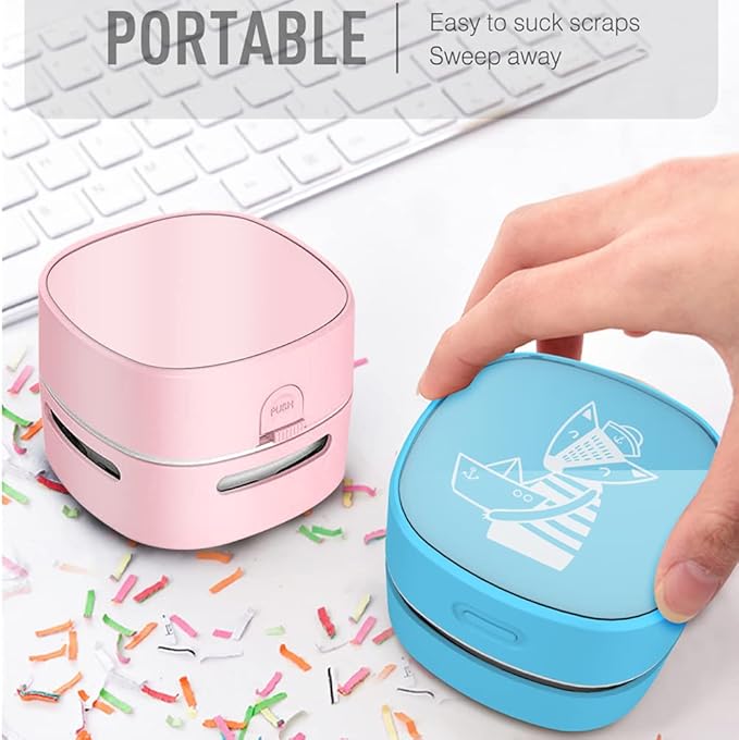 ODISTAR Desktop Vacuum Cleaner, Mini Table dust Sweeper Energy Saving, High - Image 3