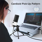 FIFINE USB Podcast Microphone, PC Computer Recording Mic - Image 3