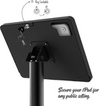Tablet Kiosk Floor Stand, Anti-Theft, Rotate Lockable Metal Tablet - Image 3