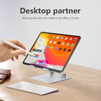 Tablet Stand Holder for Desk, Adjustable Desktop Tablet Holder, Foldable - Image 2
