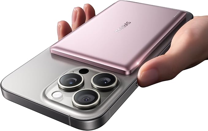 TORRAS MiniMag Power Bank, Ultra Slim 5, 000mAh Wireless Portable Charger by TORRAS