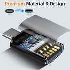 Temdan USB to USB C Adapter, Car Charger OTG Converter Compatible - Image 4