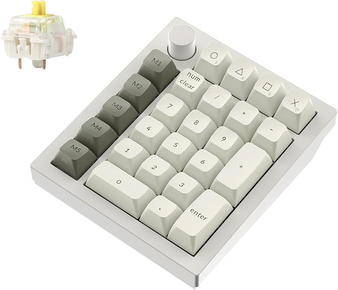 Keychron Q0 Max Wireless Custom Mechanical Numpad, 2.4 GHz/Bluetooth 5.1/Wired by Keychron