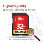 GIGASTONE 32GB SD Card 5 Pack UHS-I U1 Class 10 SDHC Memory Card Full HD Video - Image 6