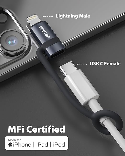 USB C to Lightning Adapter, Type C to Lightning Adapter Support 36W PD Fast - Image 5
