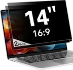 2 Pack Display 14 Inch Laptop Privacy Screen 16:9, Anti Blue Light Glare & Anti by ANTOGOOV
