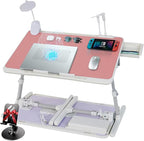 Laptop Lap Desk Include Cooling Fan, Adjustable Lap Desk by IXTRA