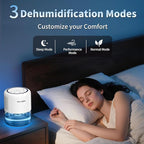 44oz Small Dehumidifier for Home, Auto-Off Quiet Portable Dehumidifier - Image 3