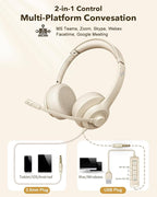 USB Headset with Microphone for PC, On-Ear Computer Laptop Headphones with - Image 5