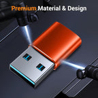 Temdan USB to USB C Adapter 4 Pack, 【2*Type C Female to A Male Charger - Image 4