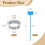 uxcell Desk Grommet, 1-3/4" Zinc Alloy Cable Hole Cover Wire Cord Organizer - Image 2