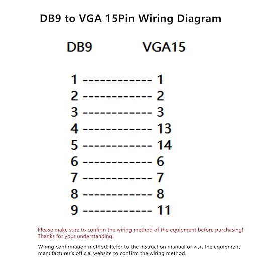 DB9 Female to VGA Female 15Pin Three-Row Signal Transmission Cable, VGA to DB9 - Image 3