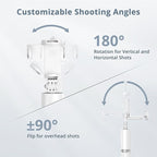 ATUMTEK 63" Phone Tripod, Extendable Selfie Stick Tripod - Image 5