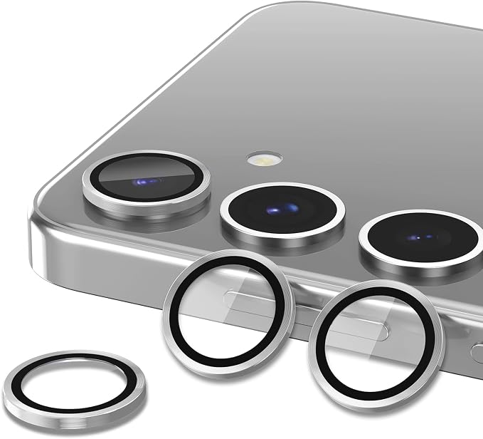 for Samsung Galaxy S24 FE Camera Lens Protector, Individual Metal Ring Tempered - Image 2