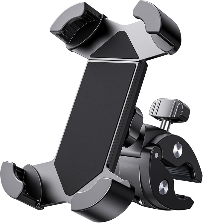 Universal Bike Phone Mount, Motorcycle Phone Holder-Sturdy and Secure, One-Hand - Image 2