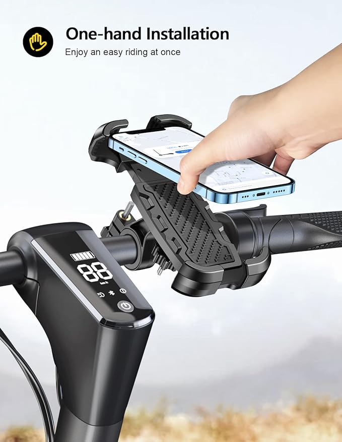 Motorcycle Phone Mount, Upgrade Bike Phone Mount, 360° Rotatable Phone Holder - Image 4