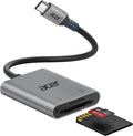 Acer SD Card Reader USB C, Dual Slots Type C to Memory Card Reader, Aluminum by Acer