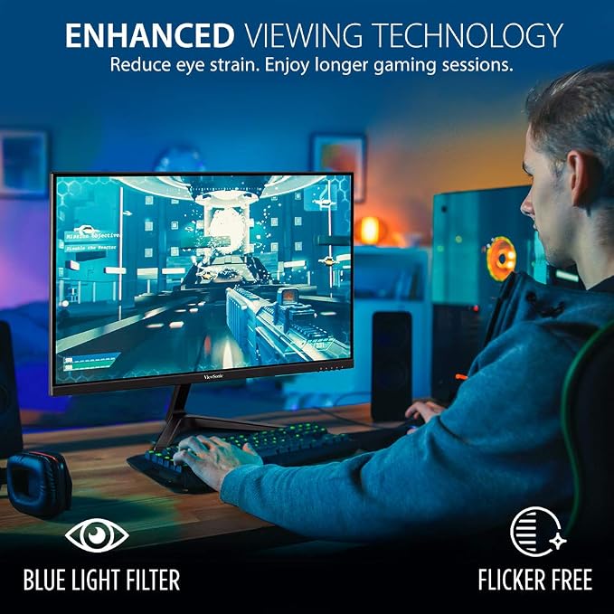 ViewSonic VX2718-P-MHD 27 Inch 1080p 1ms 180Hz Gaming Monitor - Image 4