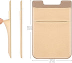2 Pack Stick On Wallet Sleeve Cell Phone Dual Pocket Card Holder Double Pocket - Image 5