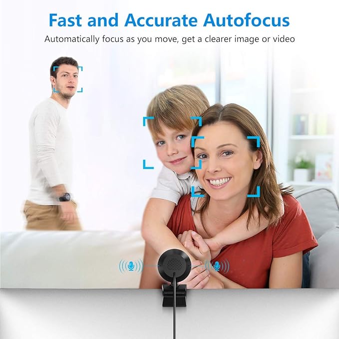 JIGA Streaming Webcam with Dual Microphone 1080P Adjustable Right Light Pro Web - Image 5