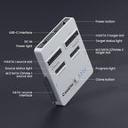 CR311 3-in-1 SSD Cloner, USB3.2 Gen2*2 M.2 Reader, Supports M.2 NVMe/SATA - Image 8