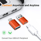Temdan USB to USB C Adapter 4 Pack, 【2*Type C Female to A Male Charger - Image 5