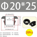 Qrity 20 PCS Rubber Grommets Cable Railing, Car Grommet, Cable Railing - Image 2
