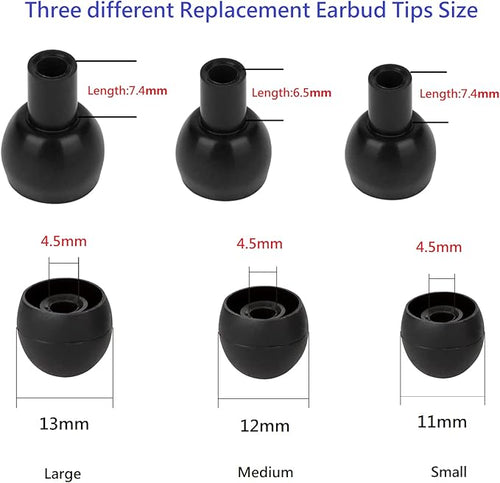 36 Pieces Small Earbud Tips Soft and Comfortable Silicone Earbud Tips Ear Bud - Image 2