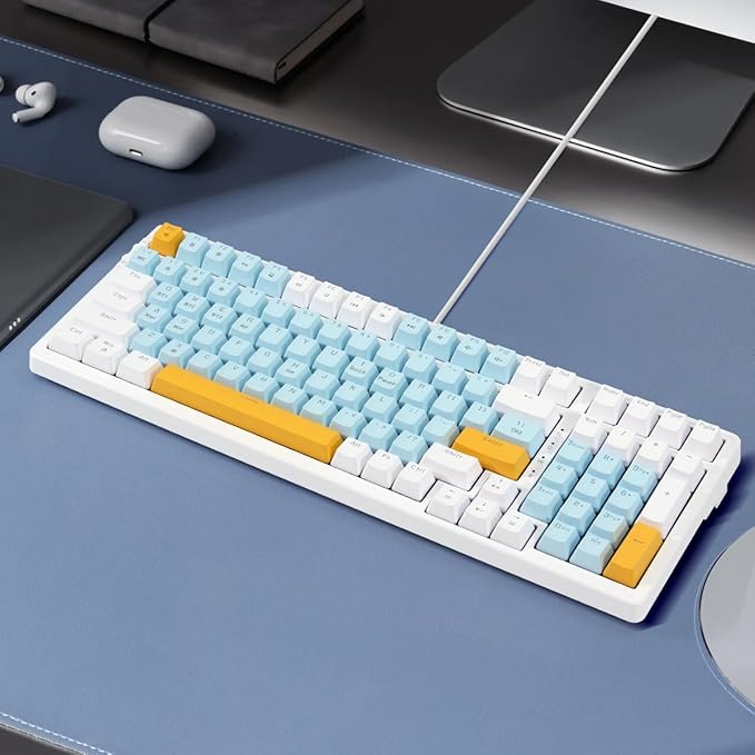 Merdia Wireless Mechanical Keyboard, Triple Mode 2.4G/USB-C/BT Gaming Keyboards - Image 2