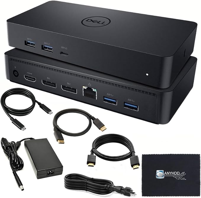 Dell D6000S Universal Dock Bundle by Amazon+Renewed