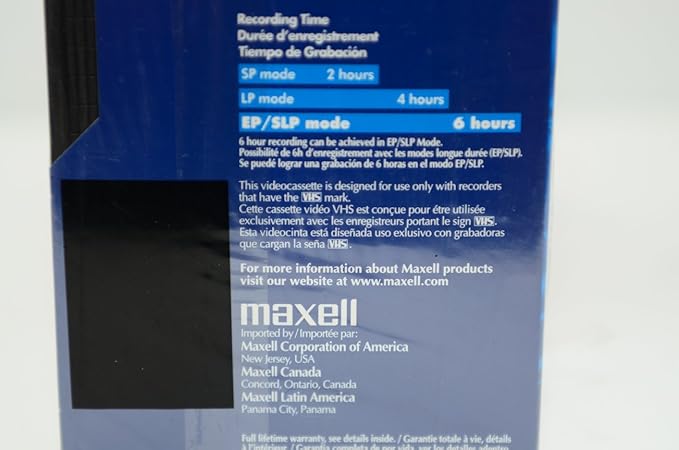 Maxell 10pk VHS Cassette Standard Grade T-120, 6 Hour - Image 5