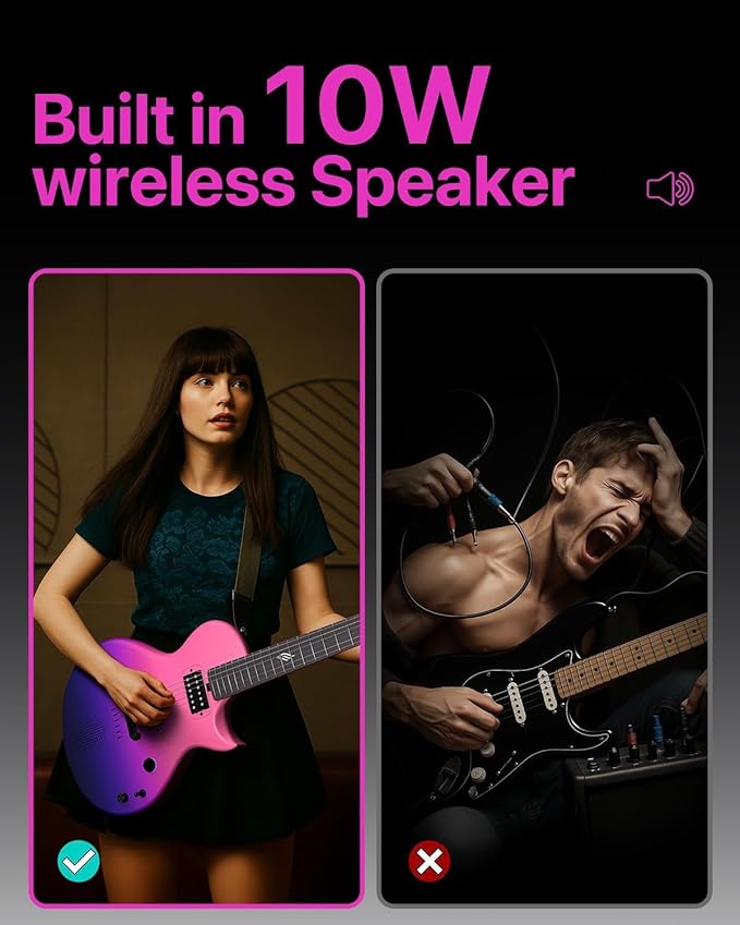 Enya Electric Guitar Nova Go Sonic Smart Electric Carbon Fiber Guitarra - Image 4