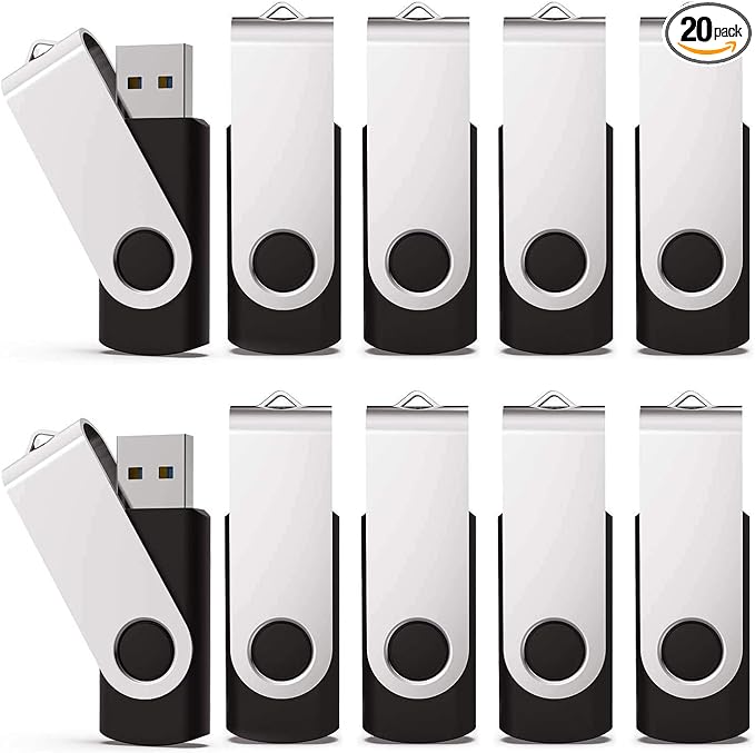 KEXIN 128GB Flash Drive 20 Pack Flash Drive Bulk USB Thumb Drive 128 GB USB by Home