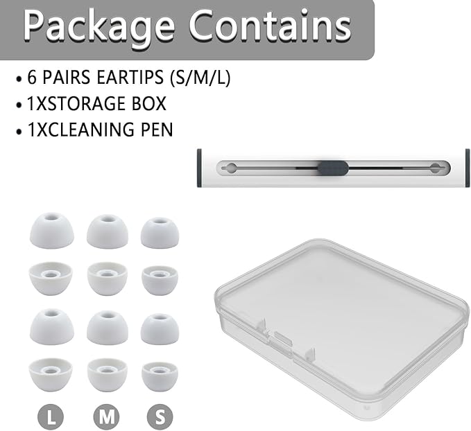 Replacement Silicone Ear Tips for Beats Fit Pro/Studio Buds/Studio Buds+ - Image 4