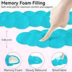 Cloud Wrist Rest for Computer Keyboard, 4-in-1 Memory Foam Leather Cloud - Image 5
