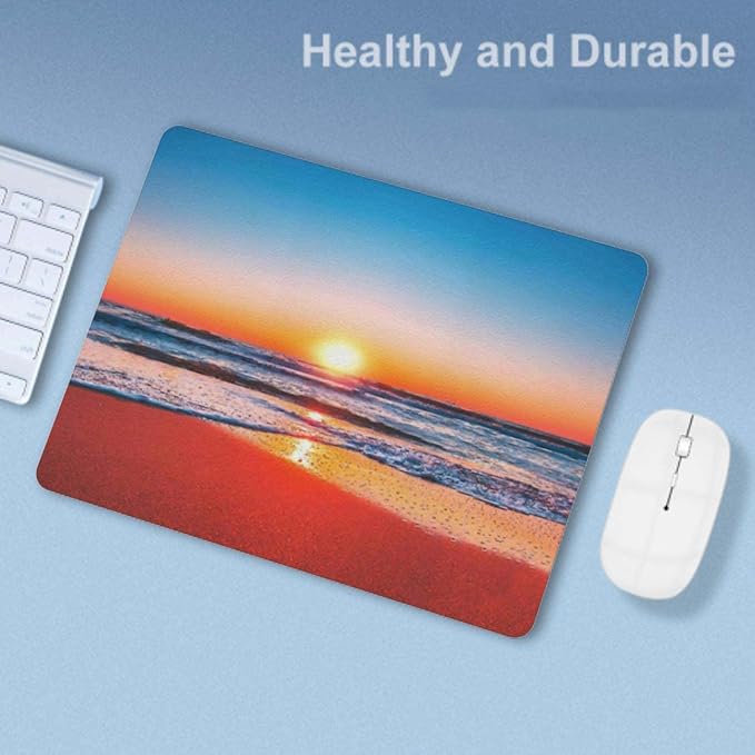 Sunrise Mouse Pad, Square Mousepad, Waterproof Mouse Mat Non-Slip Rubber Base - Image 6