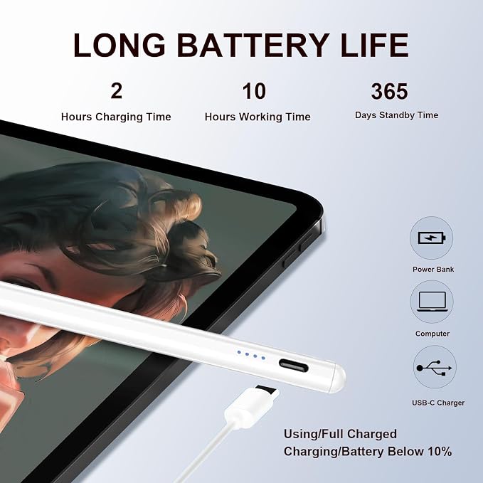 2 Pieces AMZ Fire Max 11 Pen Tablet Stylus Pen - Image 4