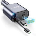 DreamBee Retractable Car Charger, 66W Super Fast USB Car Phone Charger by PowerYourWorldWithDreamBee