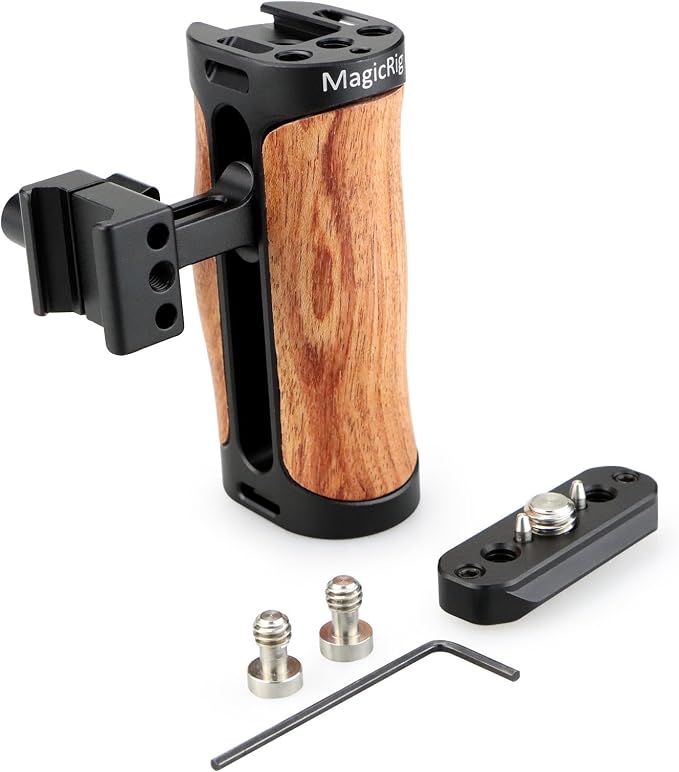 Wooden NATO Side Handle Mini Grip & NATO Rail 50mm - Image 7