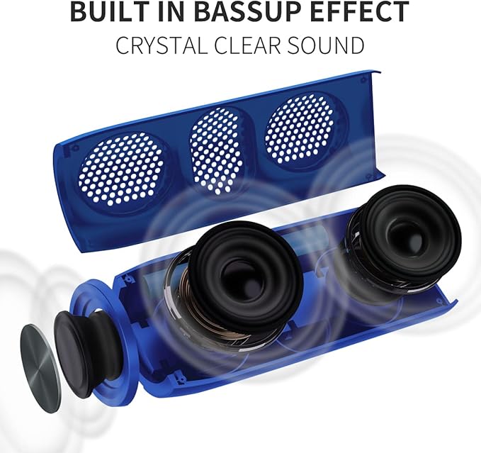Bluetooth Speaker, MusiBaby M88 Speakers, Dual Pairing, Loud Stereo Sound - Image 3