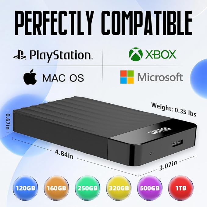 YOTUO Portable External Hard Drive Storage Expansion Mobile HDD USB 3.0 - Image 2