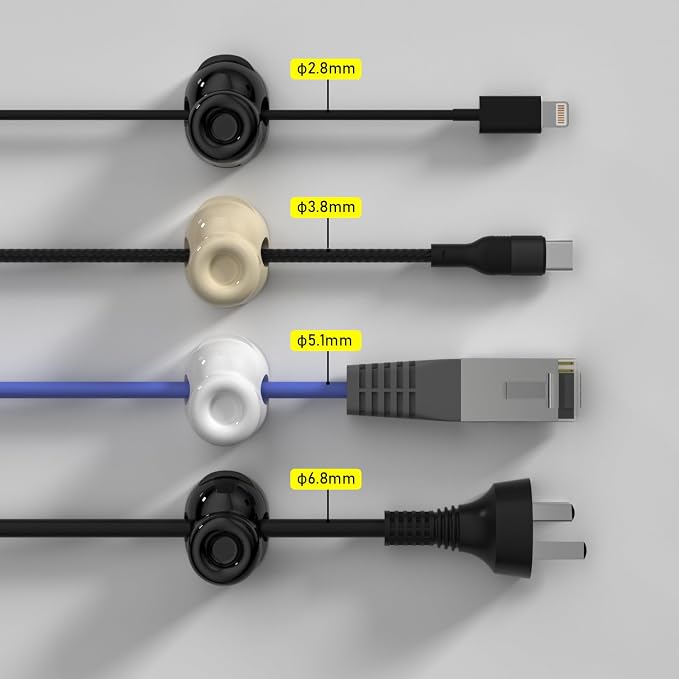 Magnetic Cable Clips, Adjustable Cord Holder Management, Adhesive Wire Keeper - Image 8
