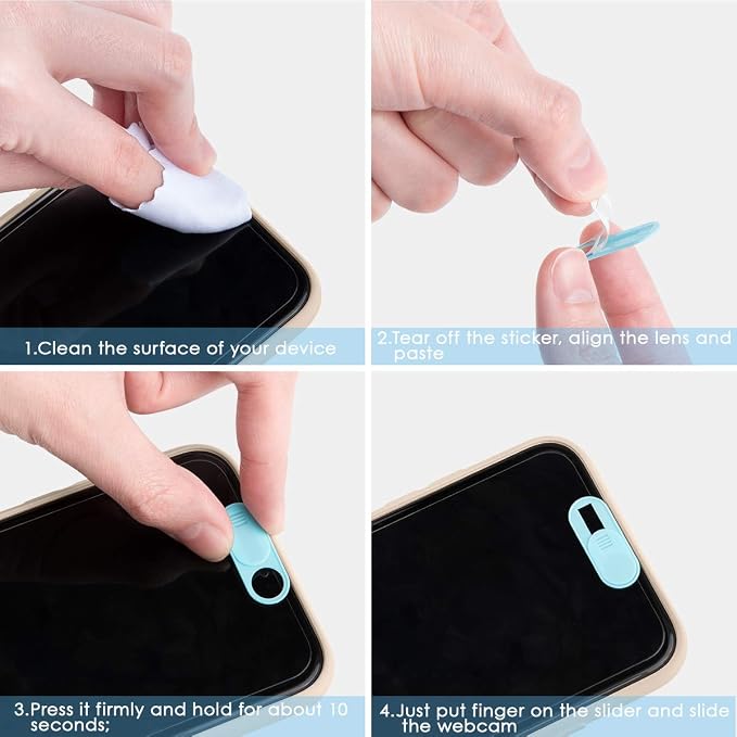 HKDGYHON Laptop Camera Cover, Privacy Security Cover, Ultra-Thin Web Cam - Image 7