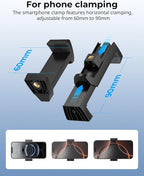 SMALLRIG Clamp w/ 1/4" and 3/8" Thread Holes, 9.8 Inches Adjustable Friction - Image 5