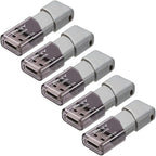 PNY 128GB Turbo Attaché 3 USB 3.0 Flash Drive 5-Pack – Grey, P-FD128X5TBOP-MP - Image 2