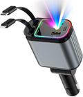 Car Charger with Starlight, 66W USB C Fast Car Chargers Adapter, 4 in 1 by Crazytreesmartliving